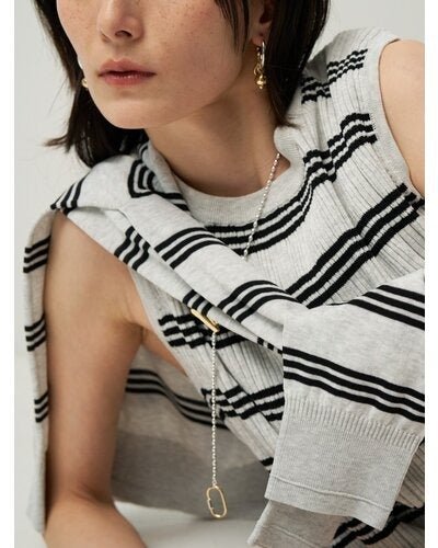 【CHIGNON 2026 SUMMER COLECTION】オーバルボールチェーンクリップNL - Champdelarose