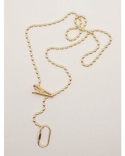 【CHIGNON 2026 SUMMER COLECTION】オーバルボールチェーンクリップNL - Champdelarose