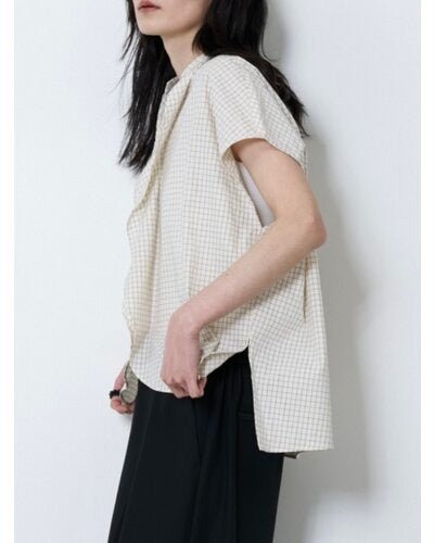【CHIGNON 2026 SUMMER COLECTION】ラインフロントカーブヘムシャツPO - Champdelarose