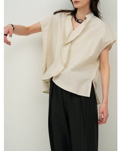 【CHIGNON 2026 SUMMER COLECTION】ラインフロントカーブヘムシャツPO - Champdelarose