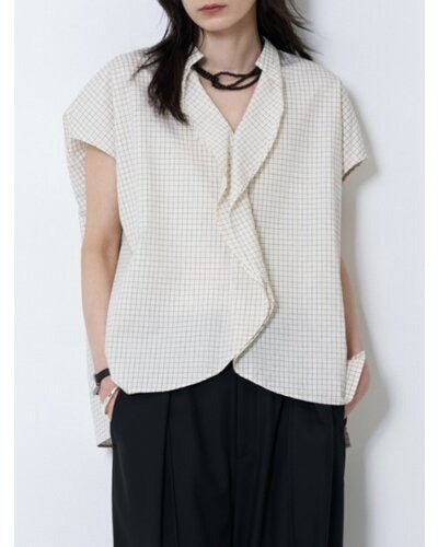 【CHIGNON 2026 SUMMER COLECTION】ラインフロントカーブヘムシャツPO - Champdelarose