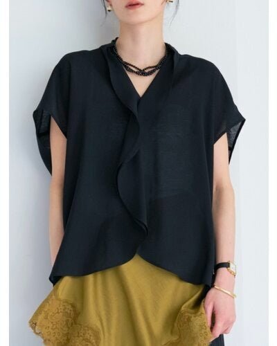 【CHIGNON 2026 SUMMER COLECTION】フロントカーブヘムシャツPO - Champdelarose