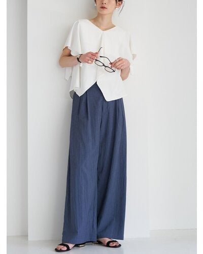【CHIGNON 2026 SUMMER COLECTION】サイドタックワイドPT - Champdelarose