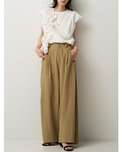 【CHIGNON 2026 SUMMER COLECTION】サイドタックワイドPT - Champdelarose