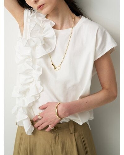 【CHIGNON 2026 SUMMER COLECTION】ブルームフリルTEE - Champdelarose