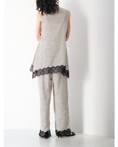 【CHIGNON 2026 SUMMER COLECTION】レーストリムドットタンクTOP - Champdelarose