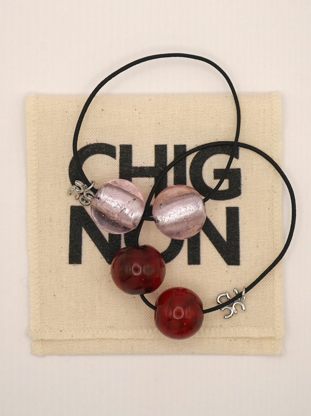 【CHIGNON 2027 PRE-SPRING】ガラスボールヘアゴムセット - 12月下旬頃発送 - Champdelarose