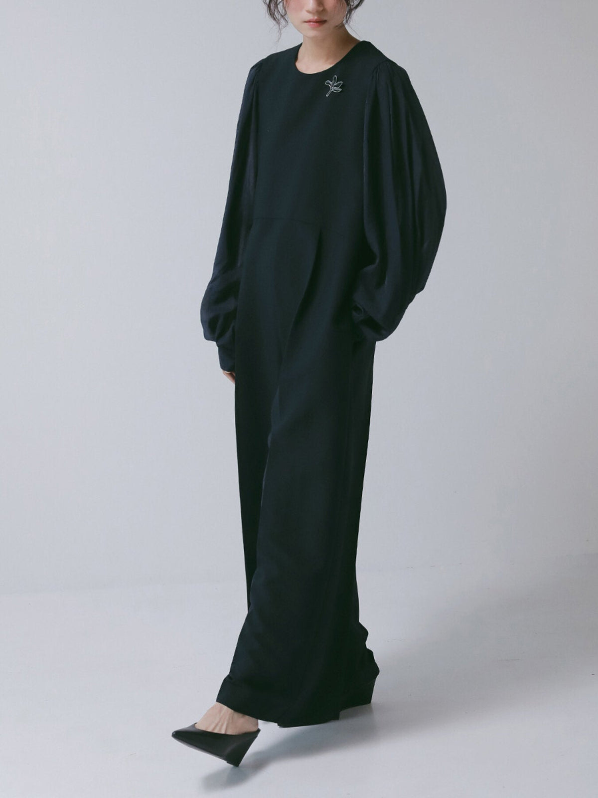 【CHIGNON 2027 PRE-SPRING】リーフエポブローチ&ネックレス - 12月下旬頃発送 - Champdelarose