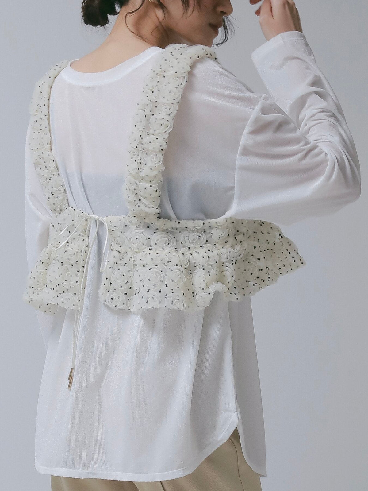 【CHIGNON 2027 PRE-SPRING】ロゼットドットチュールビスチェ - 12月中旬頃発送 - Champdelarose