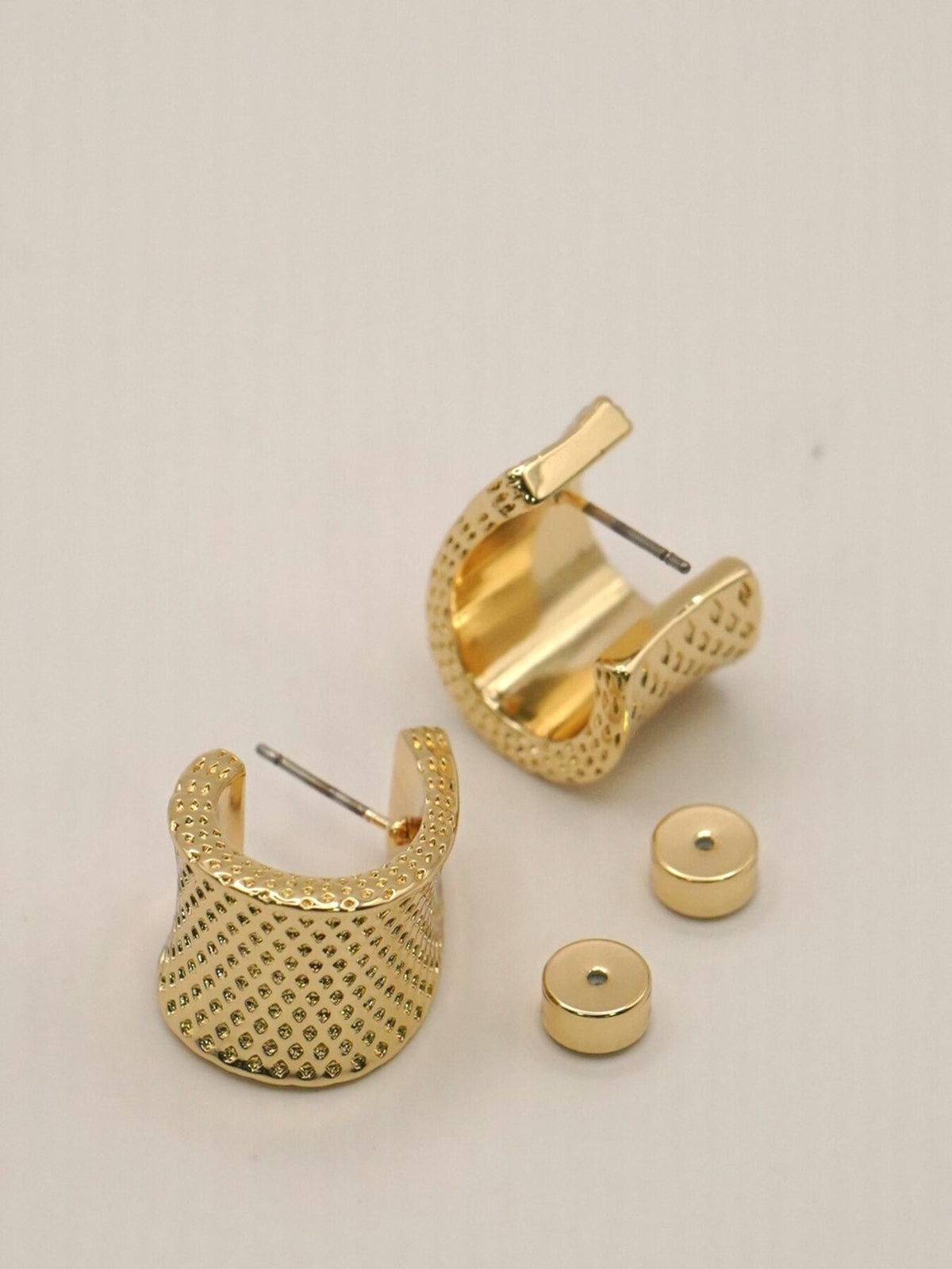 【CHIGNON 2027 PRE-SPRING】ドットワイドフープピアス - 12月下旬頃発送 - Champdelarose