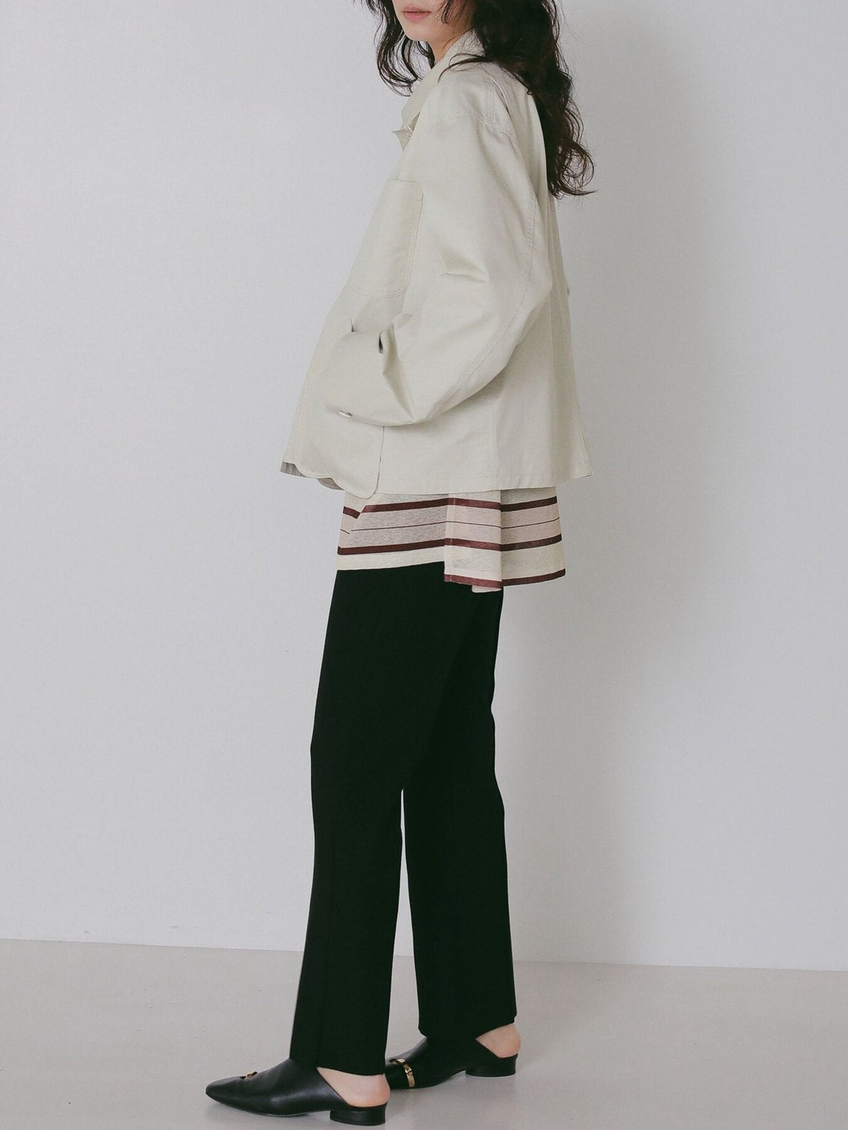 【CHIGNON 2027 PRE-SPRING】コーティングコットンカバーオール - 12月中旬頃発送 - Champdelarose