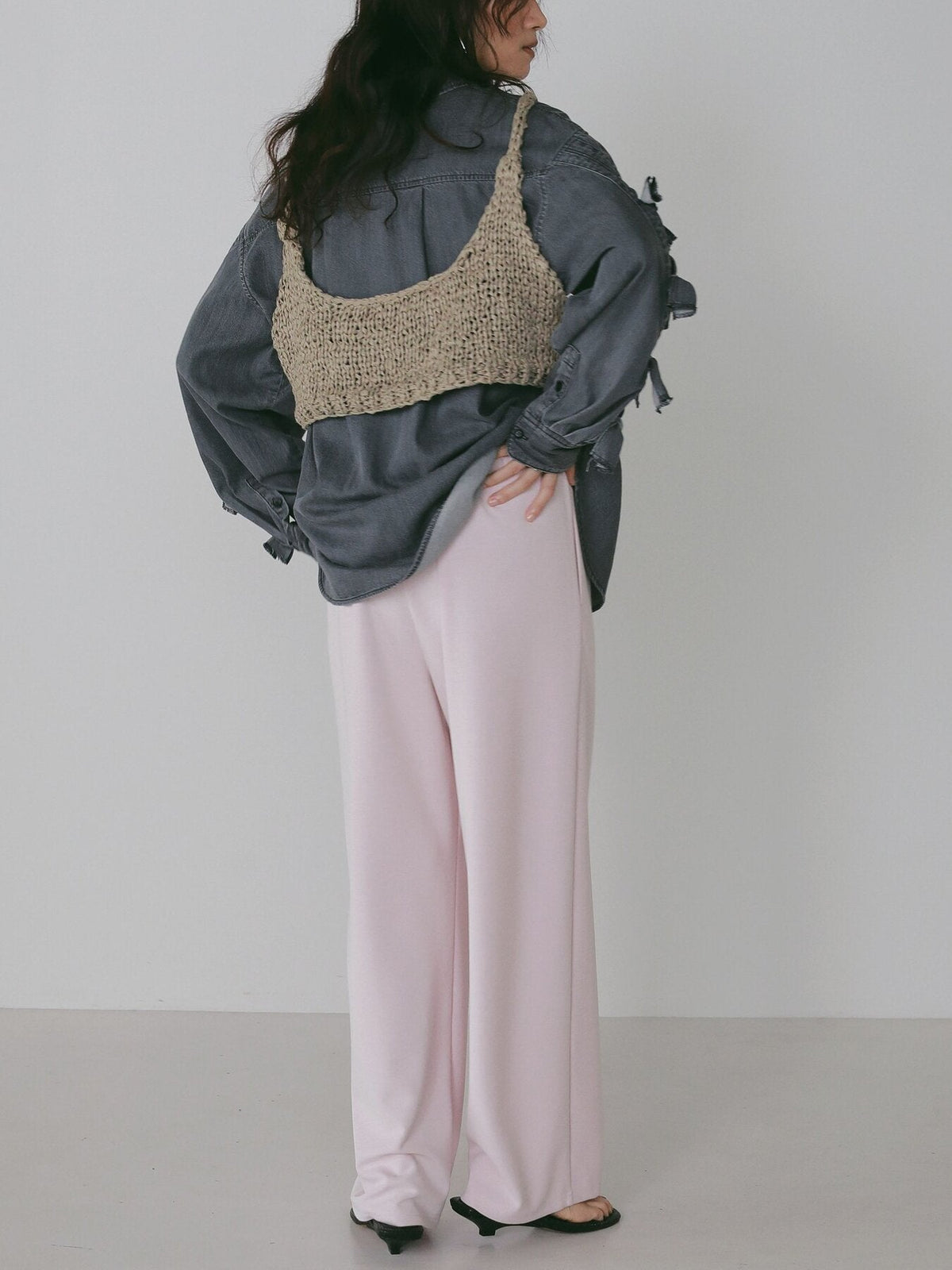 【CHIGNON 2027 PRE-SPRING】ハンドニットミニビスチェ - 12月中旬頃発送 - Champdelarose