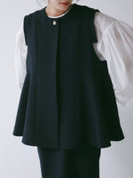 【CHIGNON 2027 PRE-SPRING】ソフトツイルフレアフォルムジレ - 12月下旬頃発送 - Champdelarose