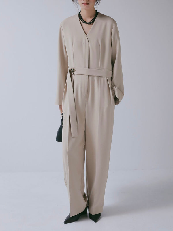 【CHIGNON 2027 PRE-SPRING】ノーカラーコンビネゾン - 12月下旬頃発送