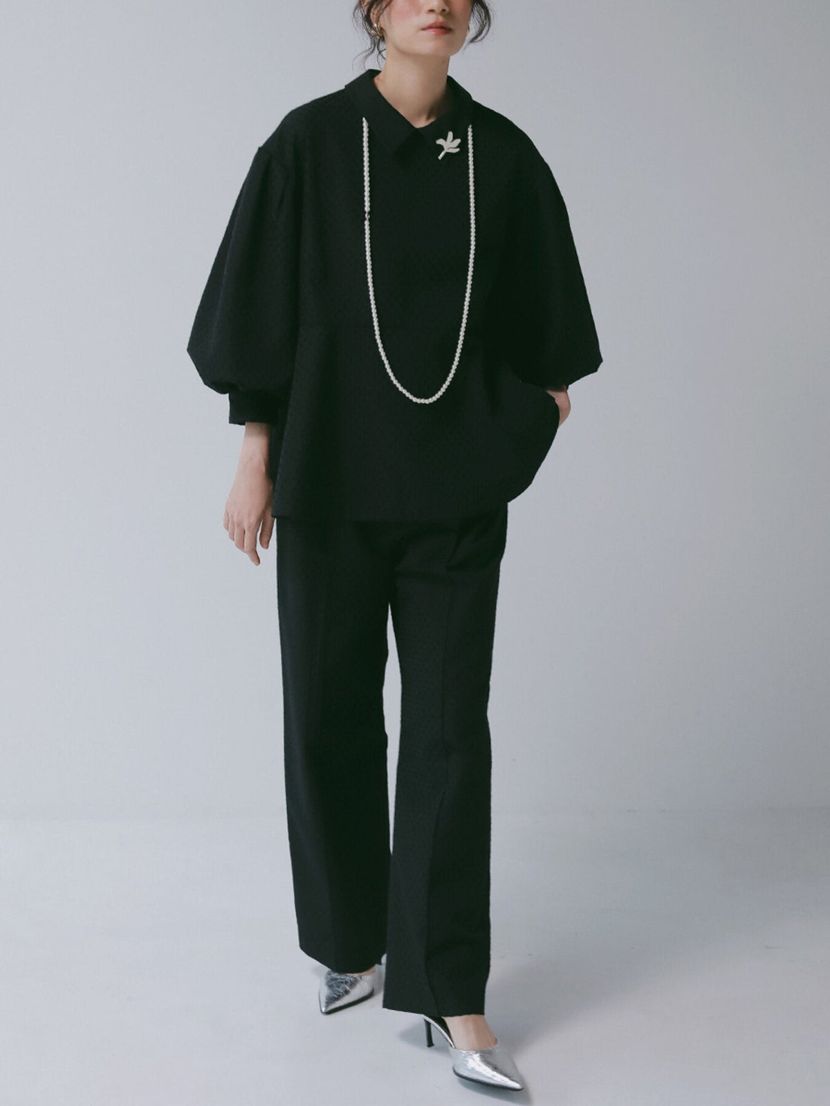 【CHIGNON 2027 PRE-SPRING】リーフエポブローチ&ネックレス - 12月下旬頃発送 - Champdelarose