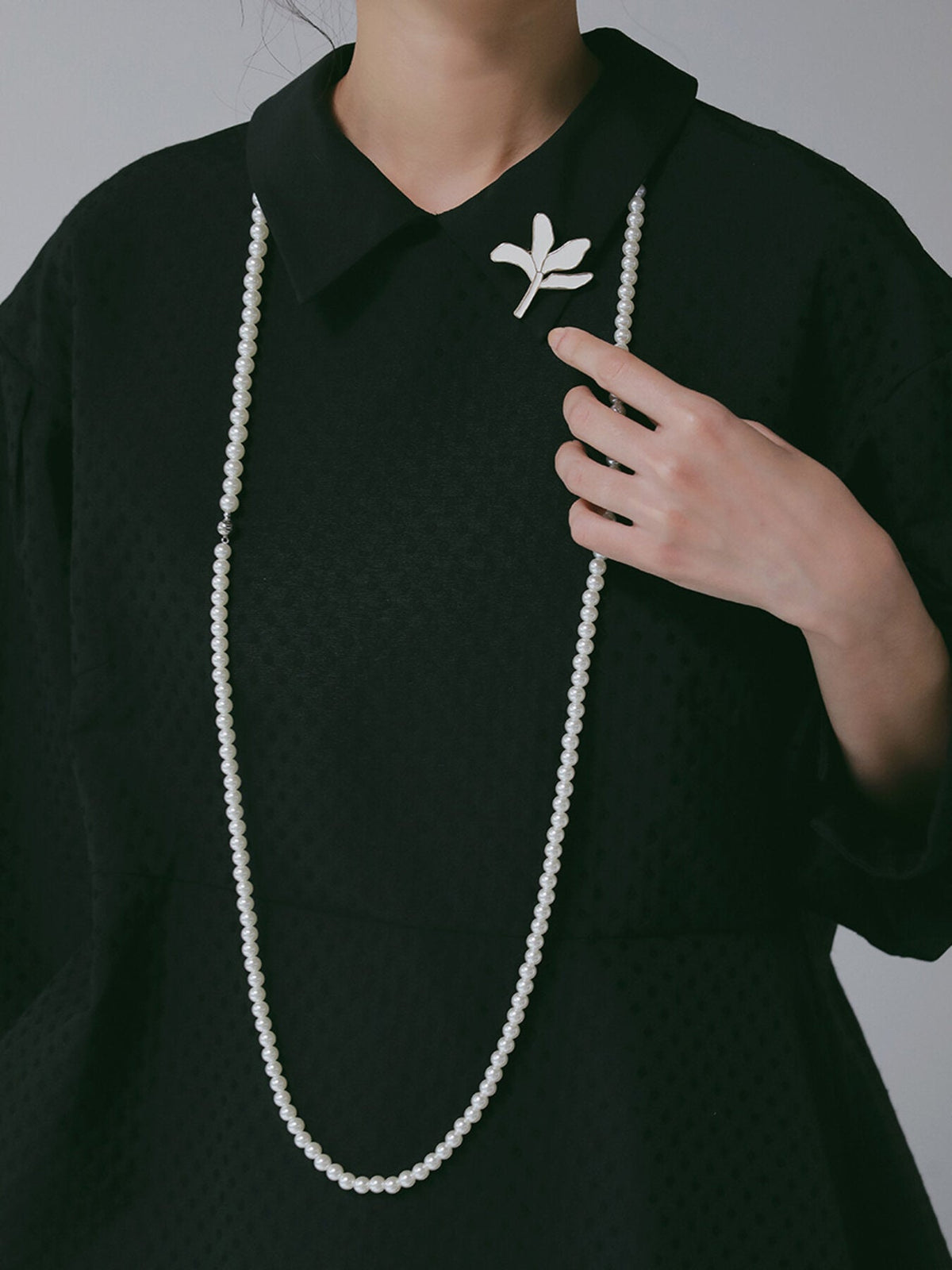 【CHIGNON 2027 PRE-SPRING】リーフエポブローチ&ネックレス - 12月下旬頃発送 - Champdelarose