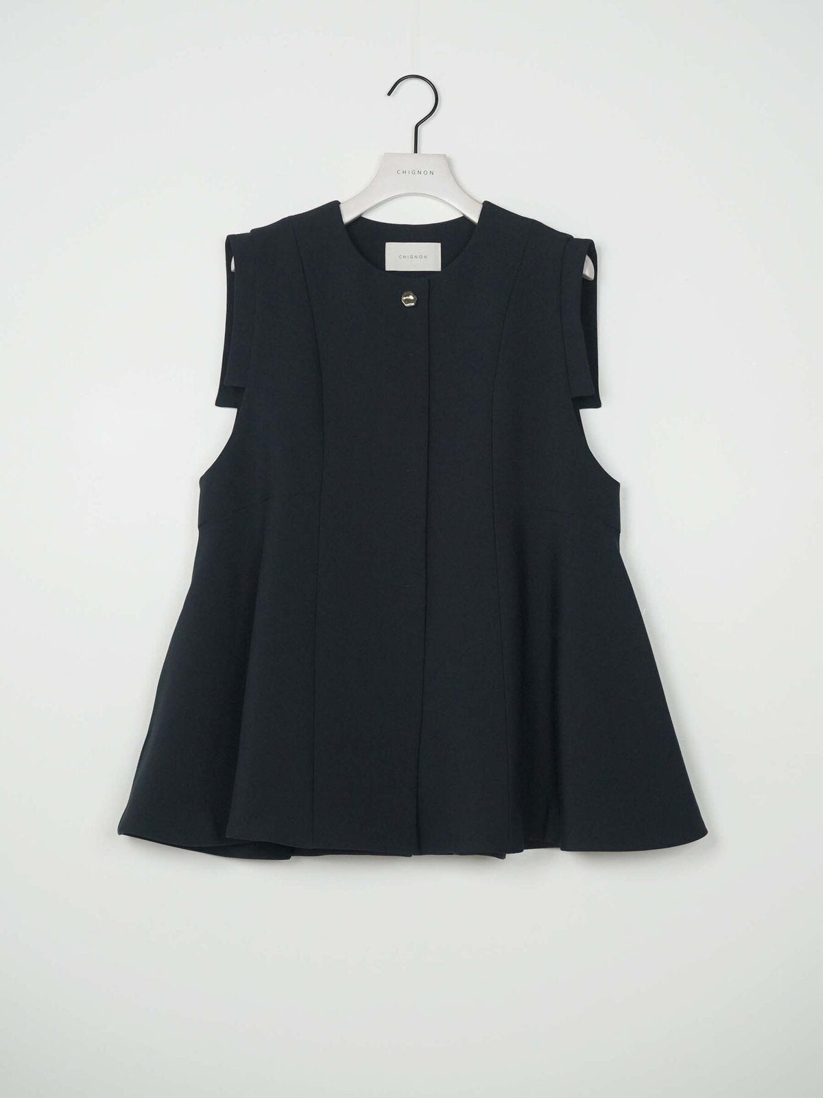 【CHIGNON 2027 PRE-SPRING】ソフトツイルフレアフォルムジレ - 12月下旬頃発送 - Champdelarose