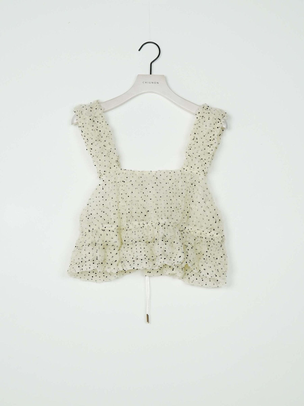 【CHIGNON 2027 PRE-SPRING】ロゼットドットチュールビスチェ - 12月中旬頃発送 - Champdelarose