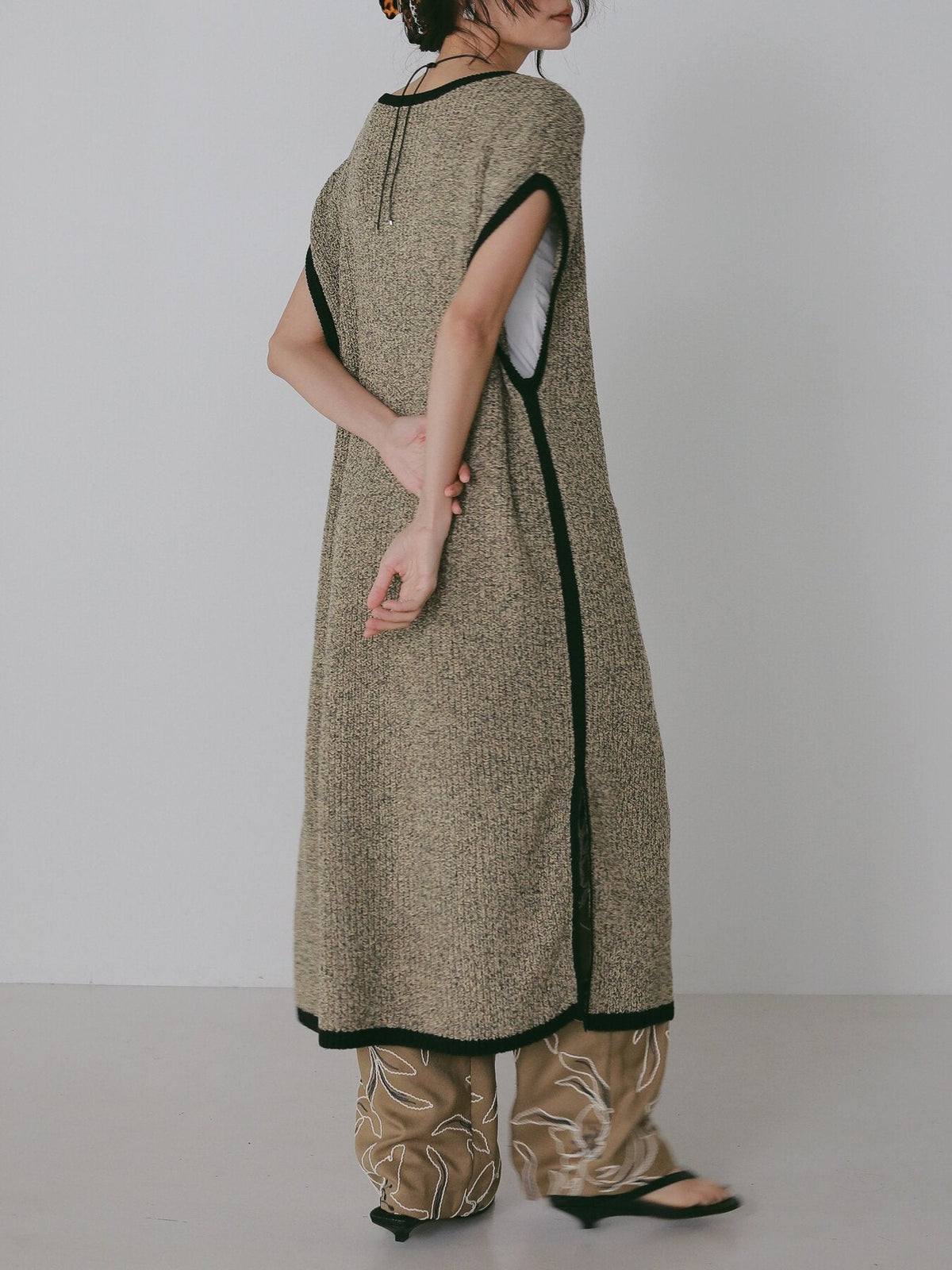 【CHIGNON 2027 PRE-SPRING】コントラストニットチュニック - 12月中旬頃発送 - Champdelarose
