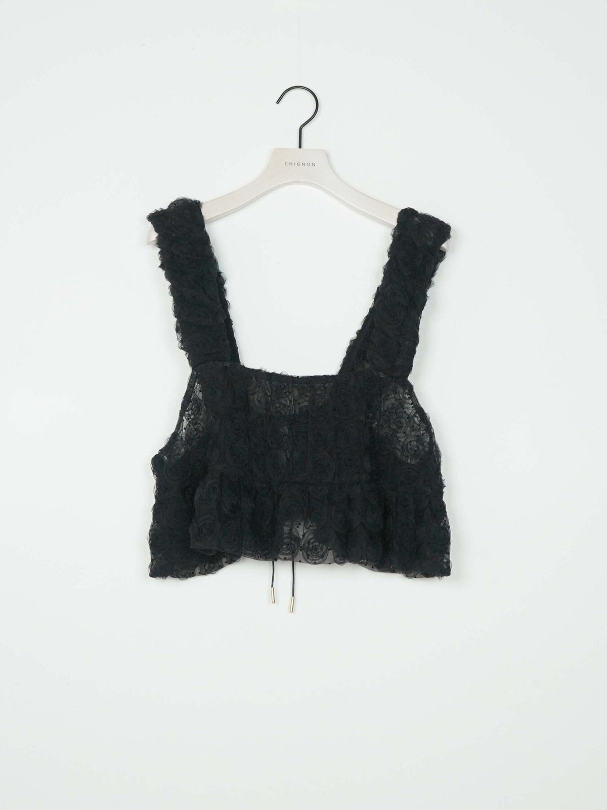 【CHIGNON 2027 PRE-SPRING】ロゼットドットチュールビスチェ - 12月中旬頃発送 - Champdelarose