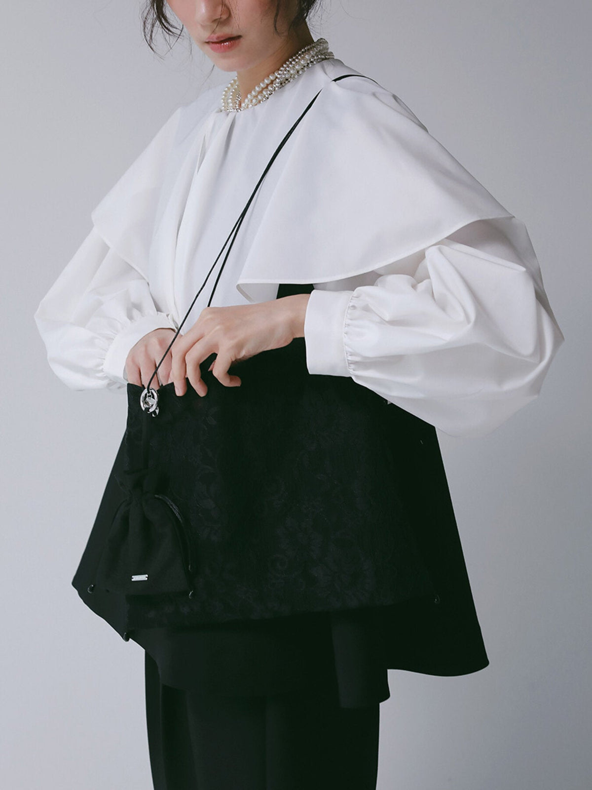 【CHIGNON 2027 PRE-SPRING】レースバッグ&ミニ巾着 - 12月下旬頃発送 - Champdelarose