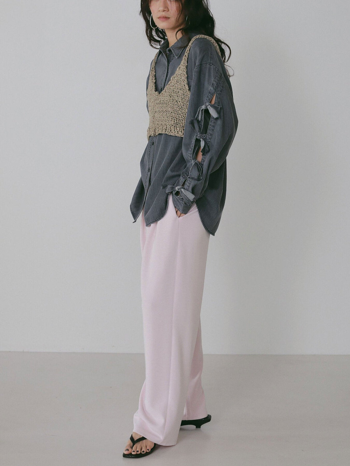 【CHIGNON 2027 PRE-SPRING】ハンドニットミニビスチェ - 12月中旬頃発送 - Champdelarose