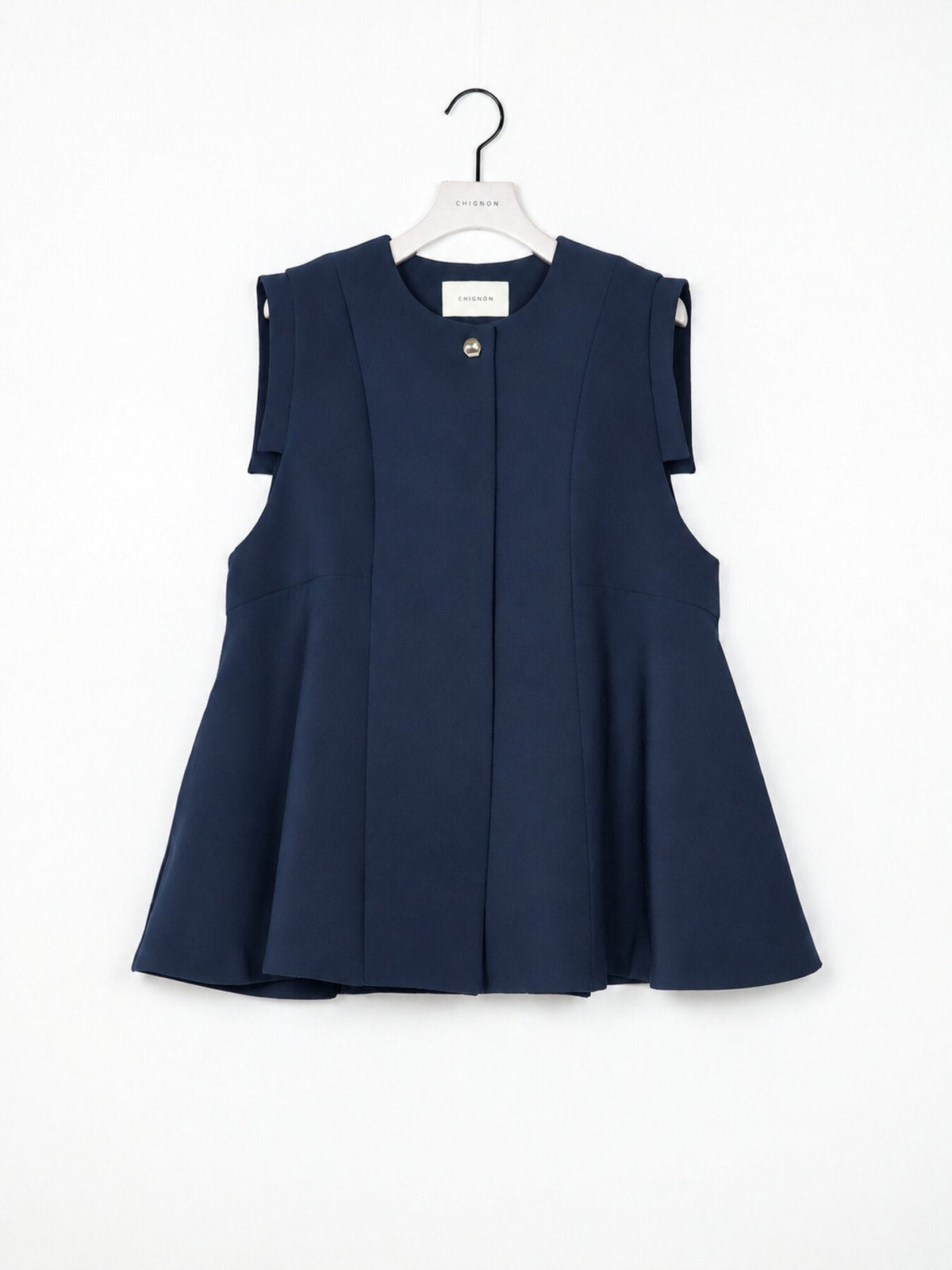 【CHIGNON 2027 PRE-SPRING】ソフトツイルフレアフォルムジレ - 12月下旬頃発送 - Champdelarose