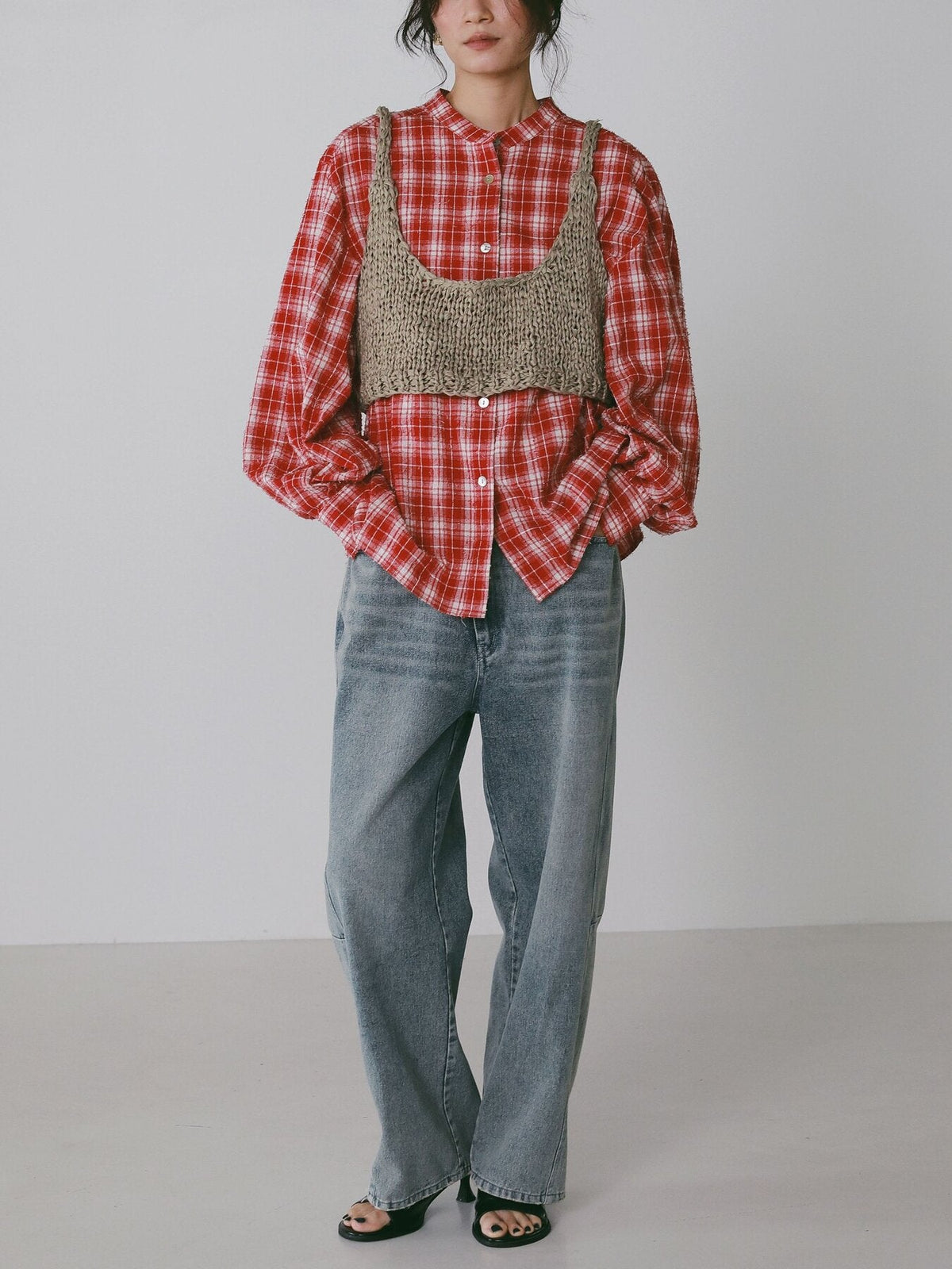 【CHIGNON 2027 PRE-SPRING】ハンドニットミニビスチェ - 12月中旬頃発送 - Champdelarose