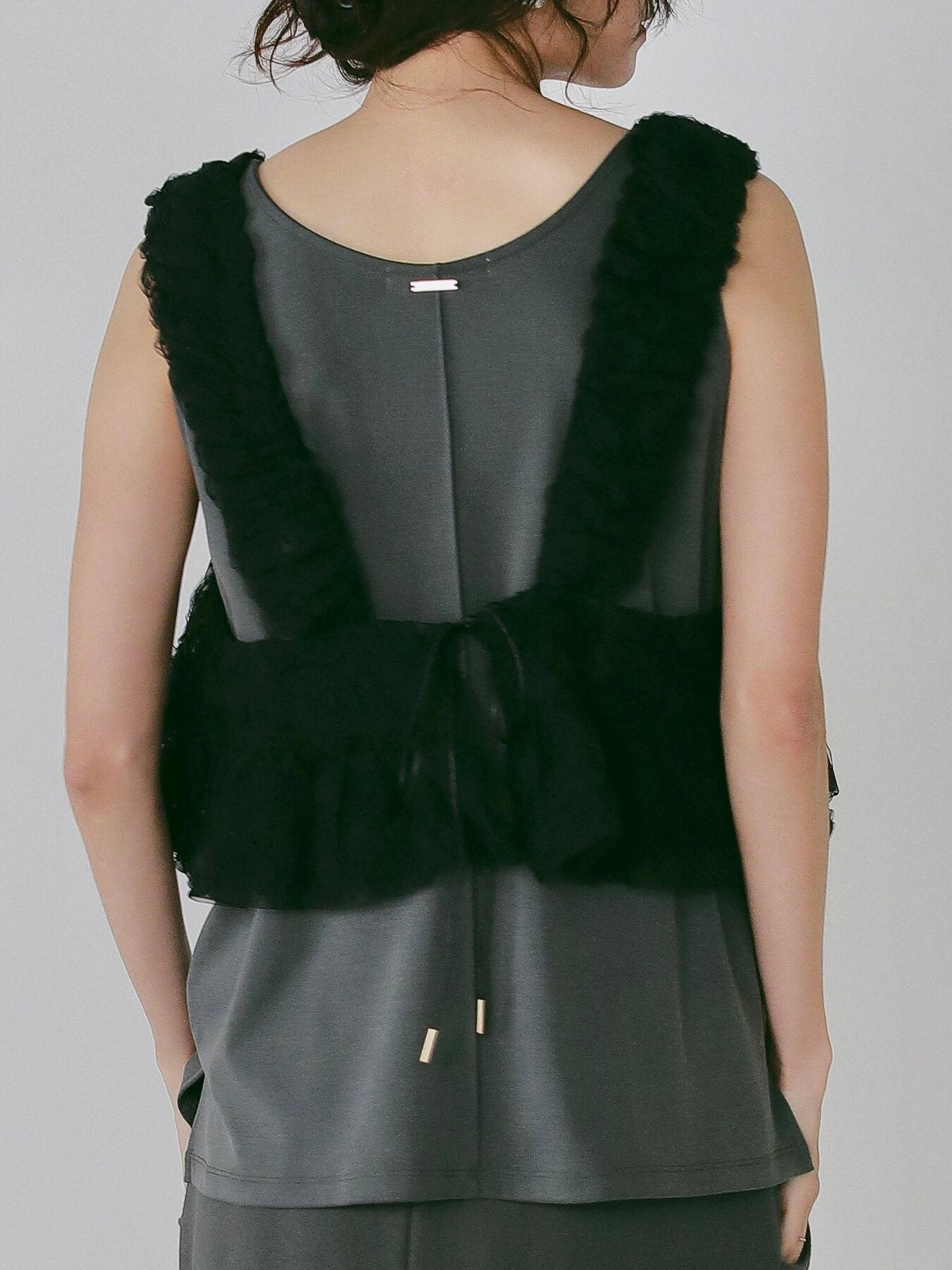 【CHIGNON 2027 PRE-SPRING】ロゼットドットチュールビスチェ - 12月中旬頃発送 - Champdelarose