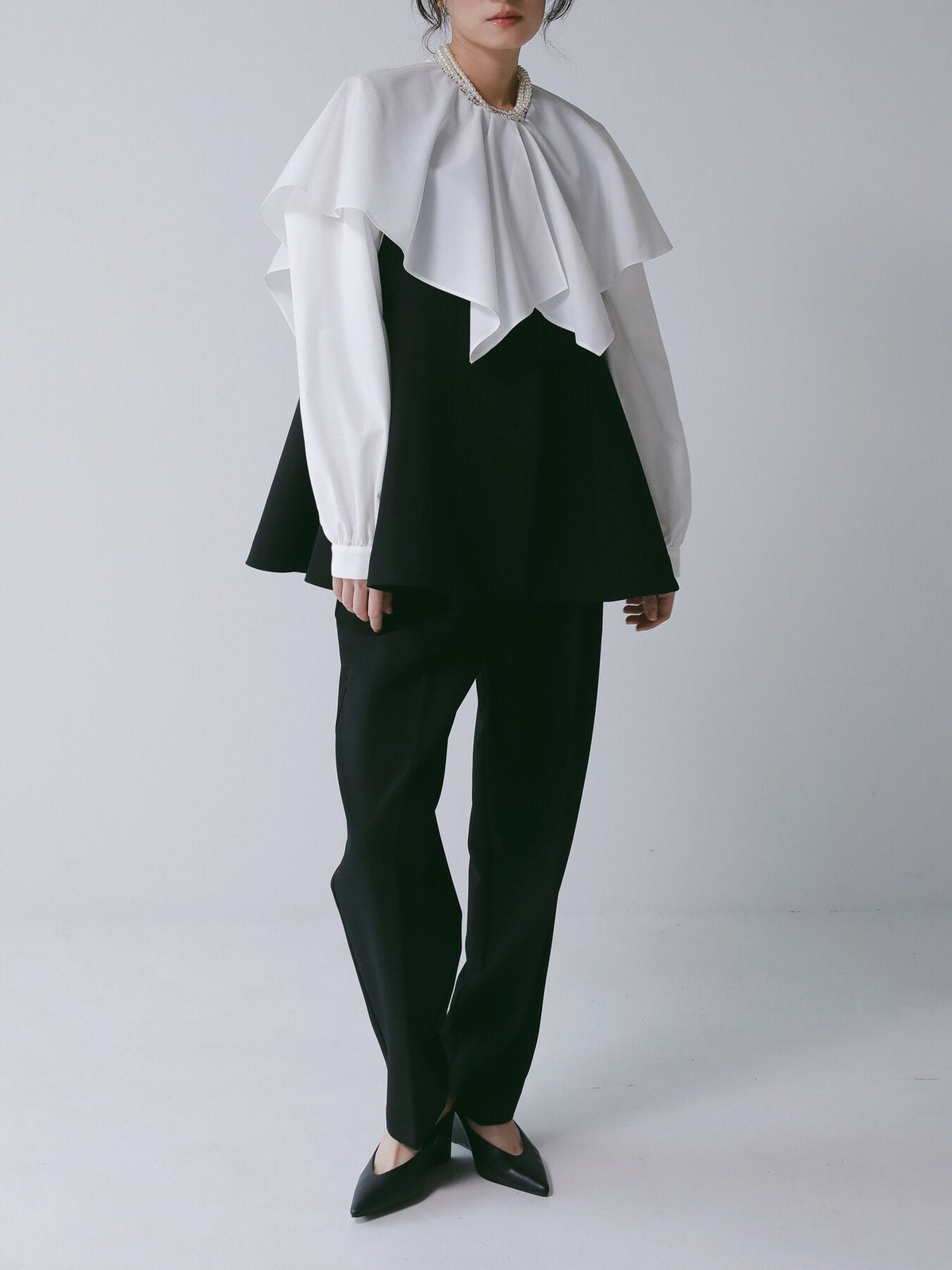 【CHIGNON 2027 PRE-SPRING】ソフトツイルフレアフォルムジレ - 12月下旬頃発送 - Champdelarose