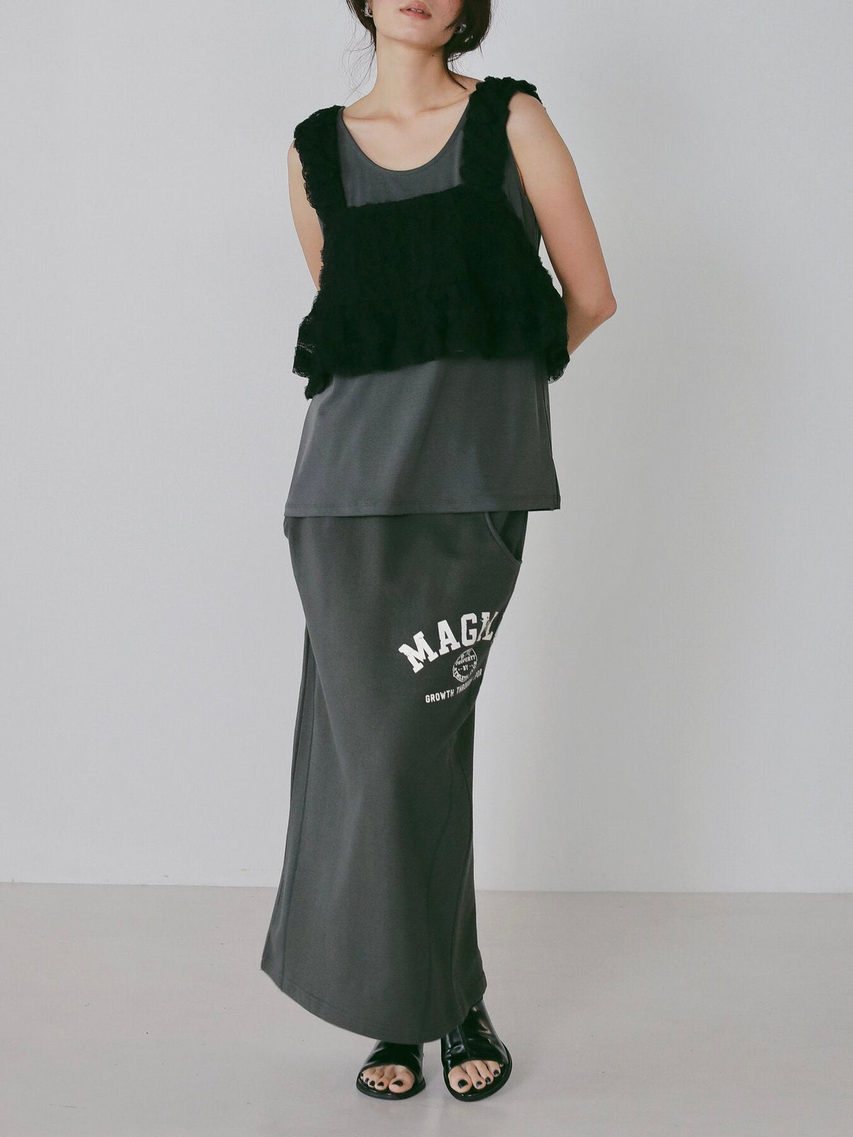 【CHIGNON 2027 PRE-SPRING】ロゼットドットチュールビスチェ - 12月中旬頃発送 - Champdelarose
