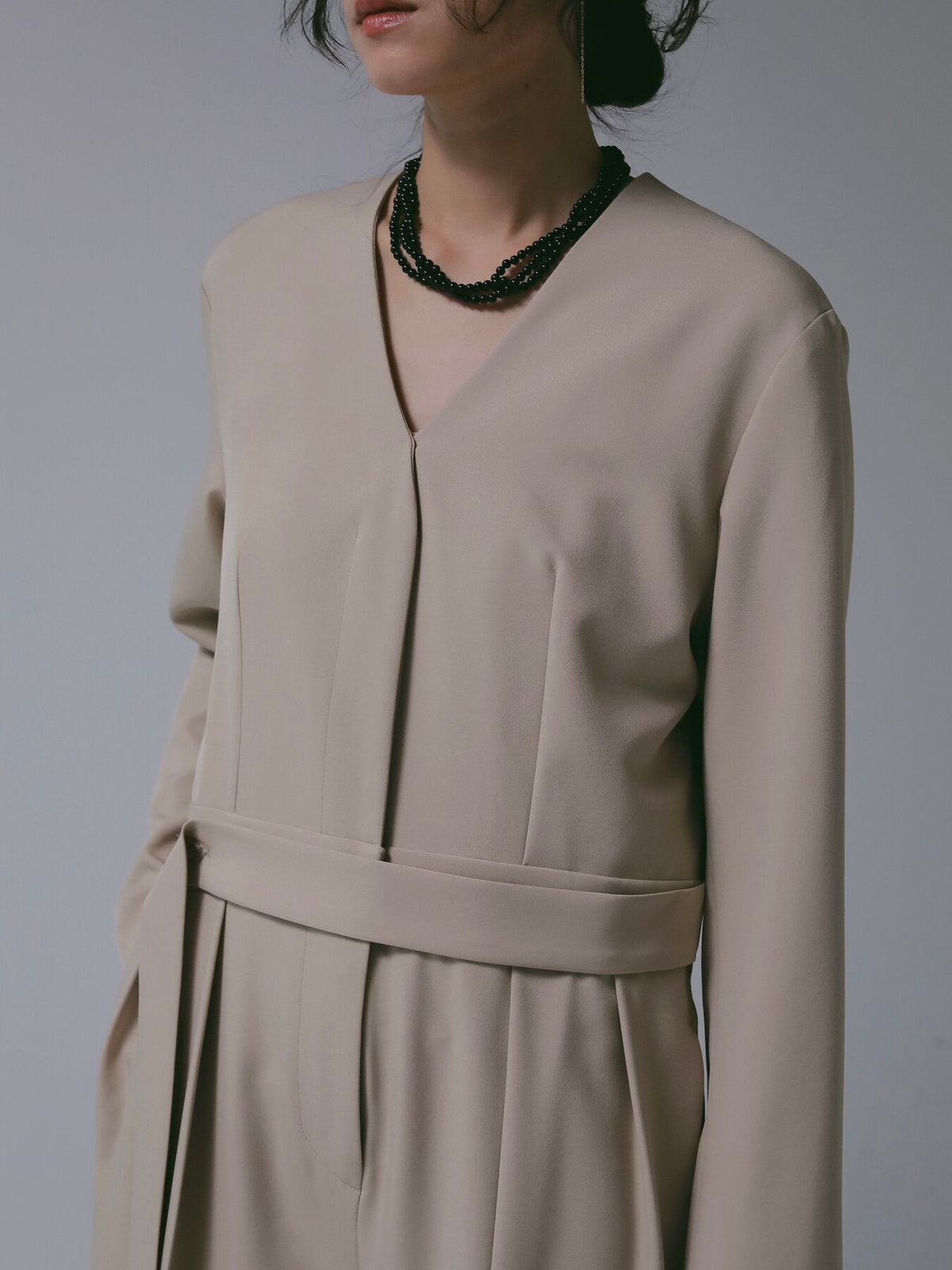 【CHIGNON 2027 PRE-SPRING】ノーカラーコンビネゾン - 12月下旬頃発送 - Champdelarose