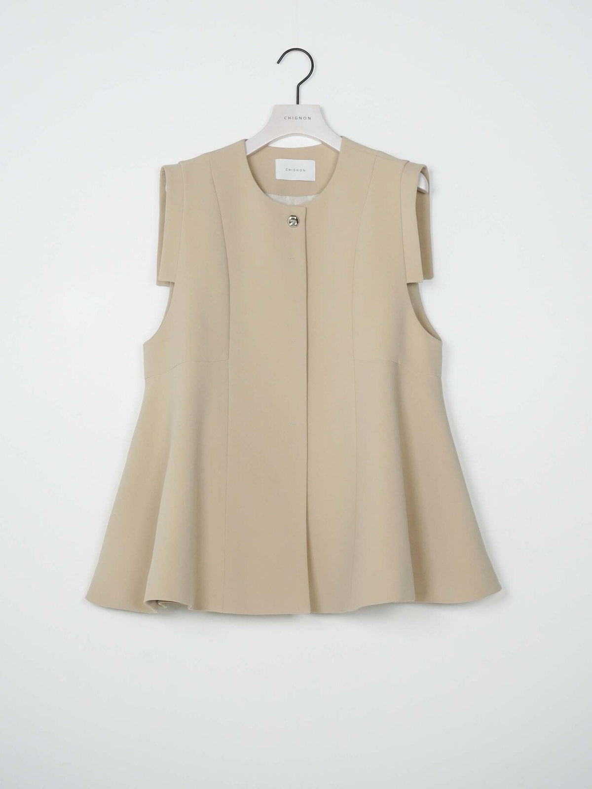 【CHIGNON 2027 PRE-SPRING】ソフトツイルフレアフォルムジレ - 12月下旬頃発送 - Champdelarose
