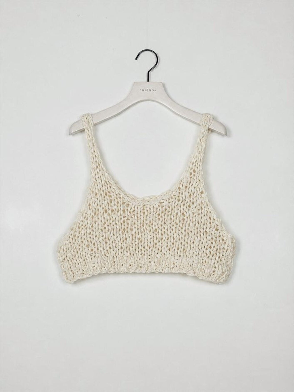 【CHIGNON 2027 PRE-SPRING】ハンドニットミニビスチェ - 12月中旬頃発送 - Champdelarose