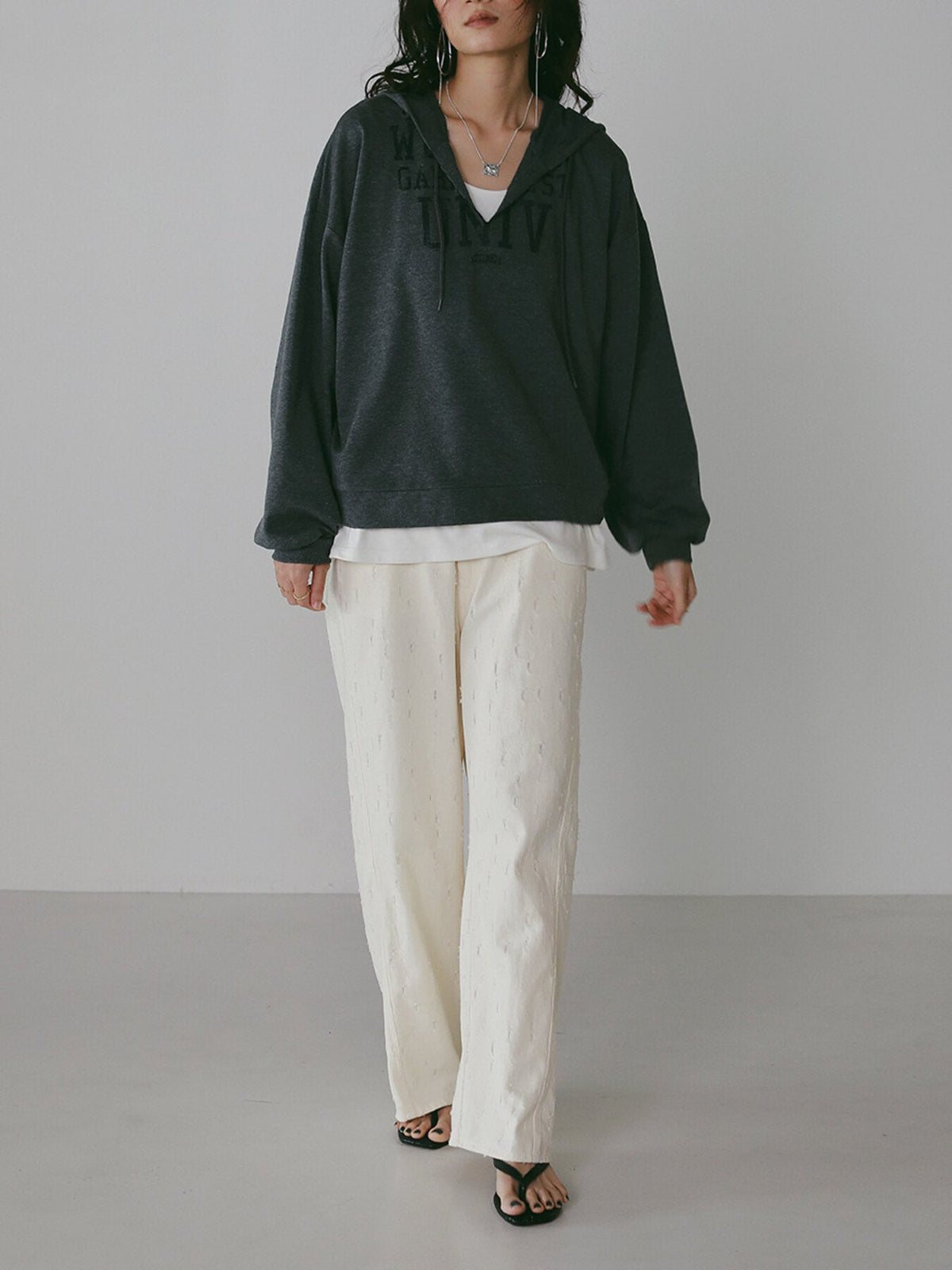 【CHIGNON 2027 PRE-SPRING】ドロップフープ2WAYピアス - 12月下旬頃発送 - Champdelarose
