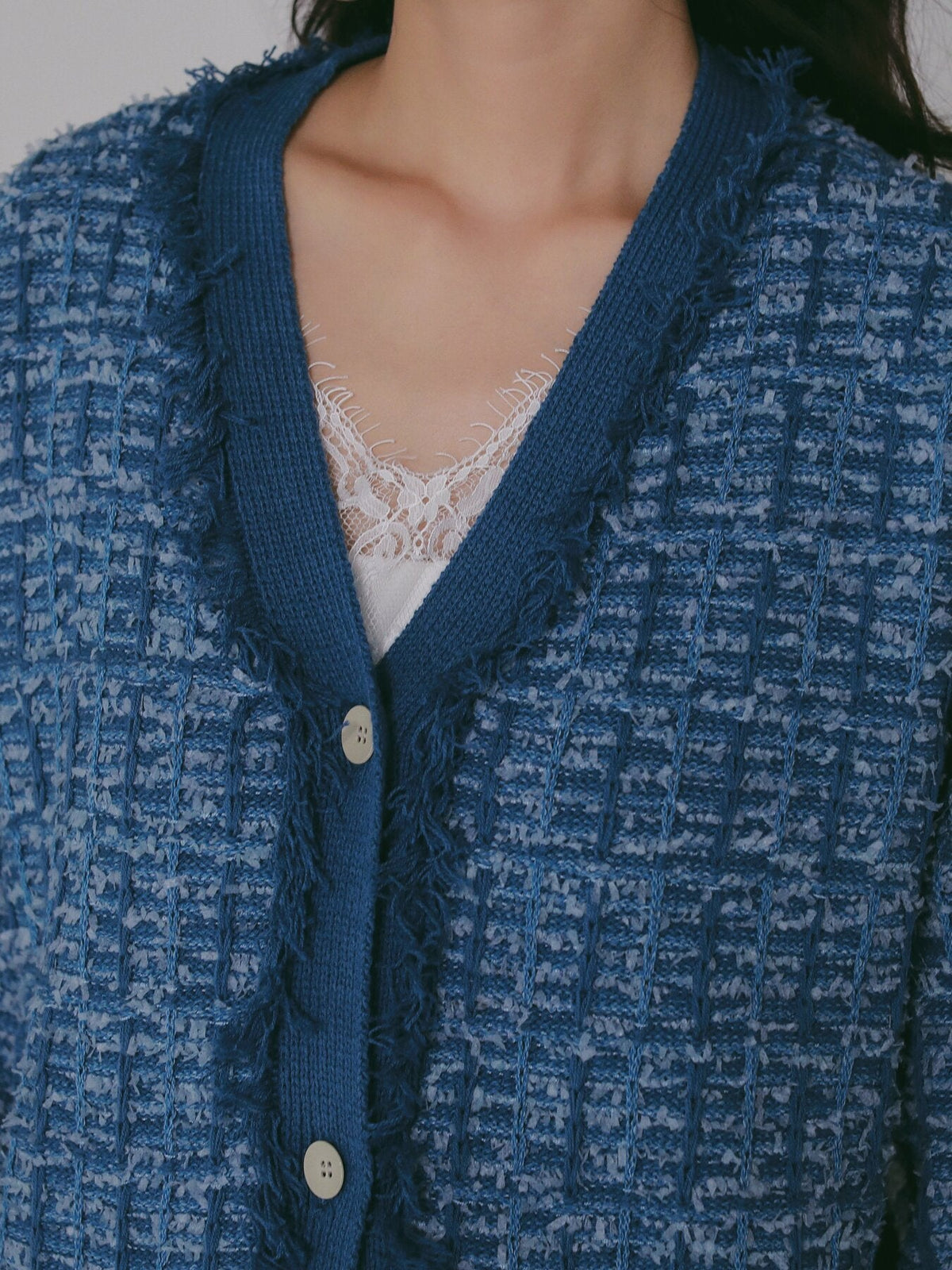 【CHIGNON 2027 PRE-SPRING】チェックツイードニットCD - 12月中旬頃発送 - Champdelarose