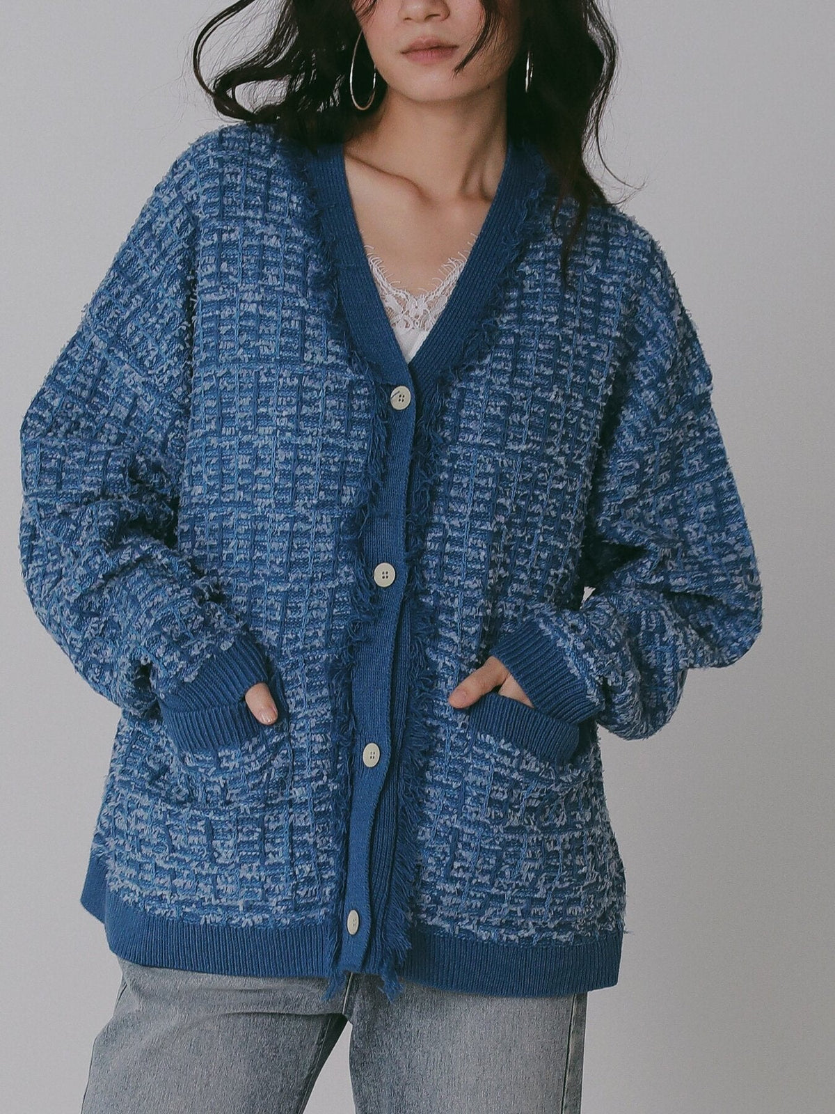 【CHIGNON 2027 PRE-SPRING】チェックツイードニットCD - 12月中旬頃発送 - Champdelarose