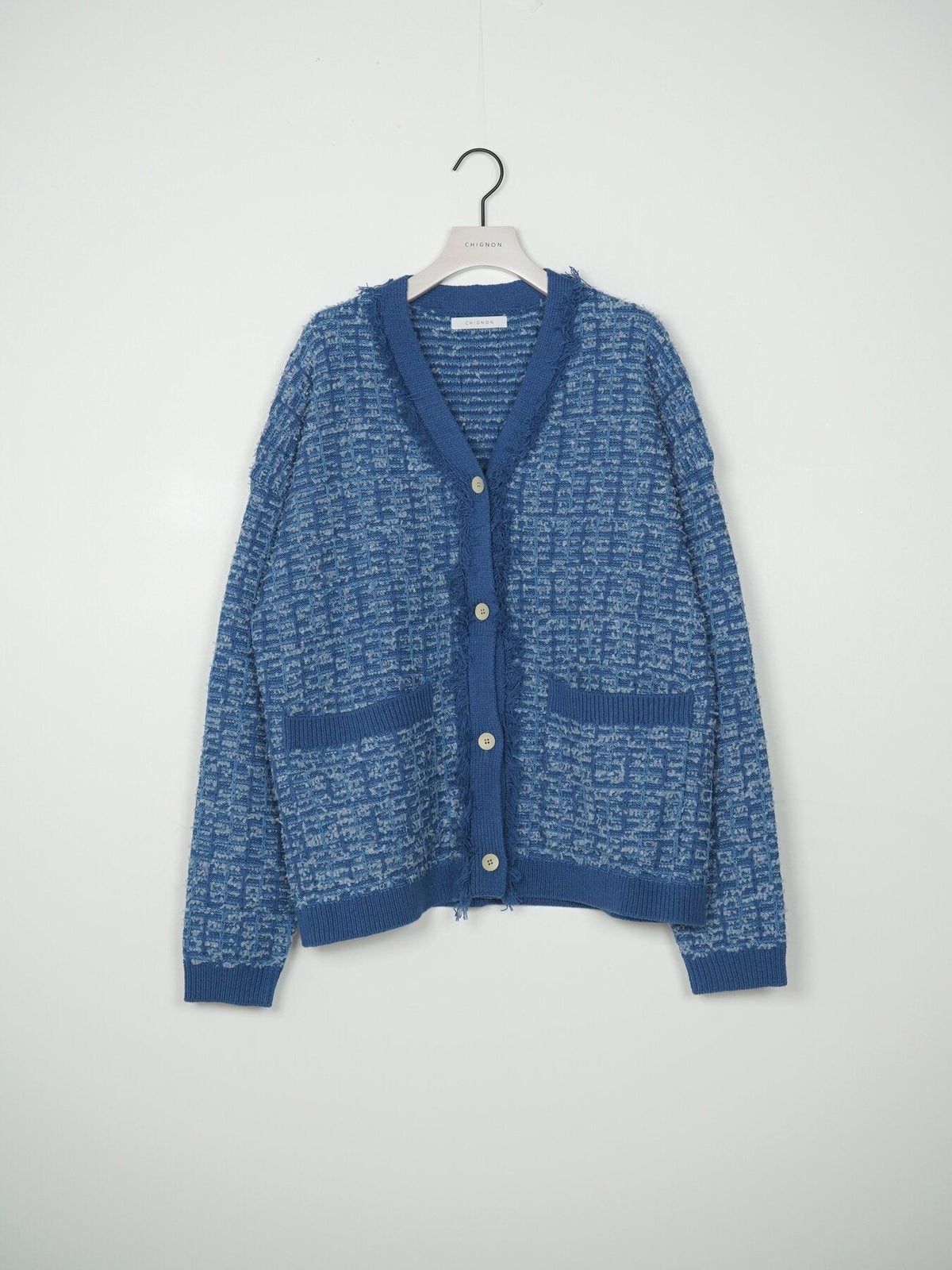 【CHIGNON 2027 PRE-SPRING】チェックツイードニットCD - 12月中旬頃発送 - Champdelarose