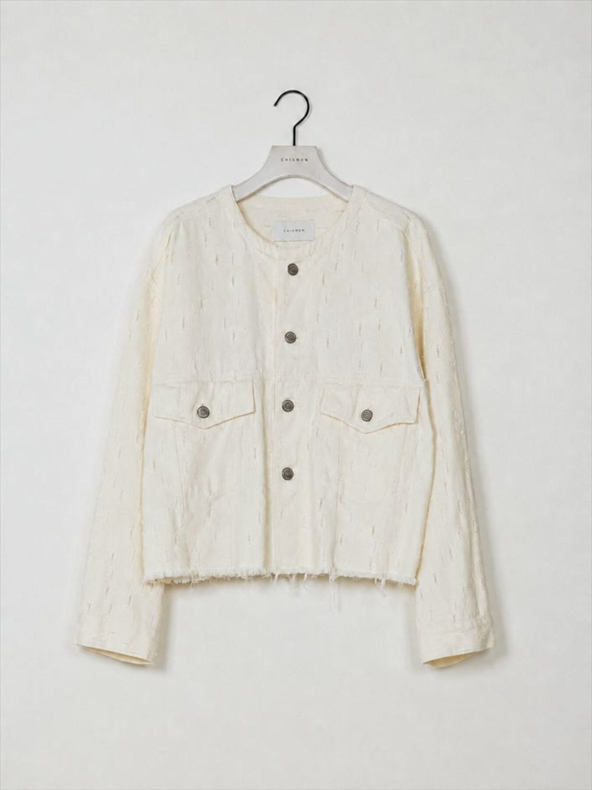 【CHIGNON 2027 PRE-SPRING】クラッシュクロップドJK - 12月中旬頃発送 - Champdelarose