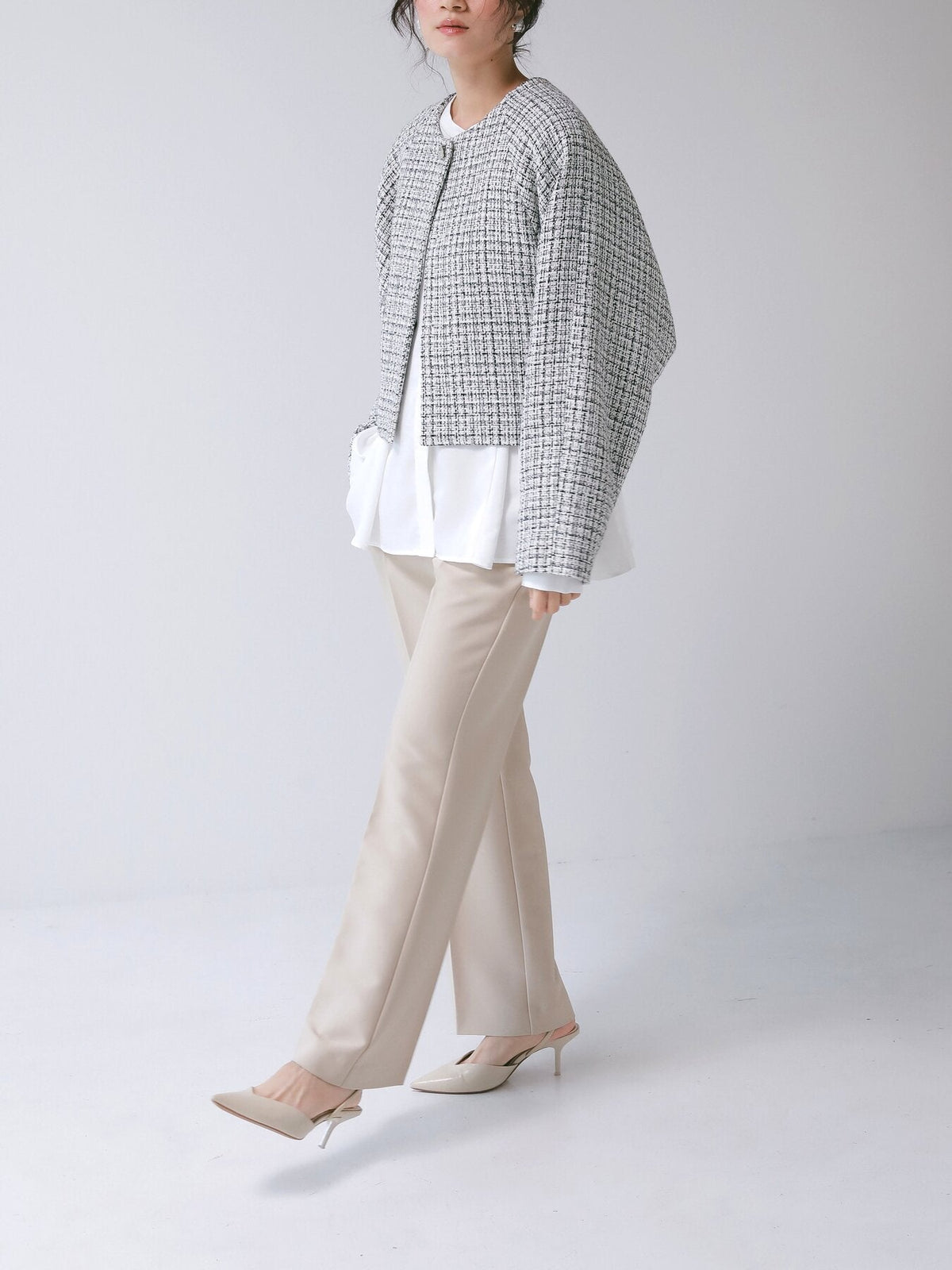 【CHIGNON 2027 PRE-SPRING】ミニマルツィードJK - 12月下旬頃発送 - Champdelarose