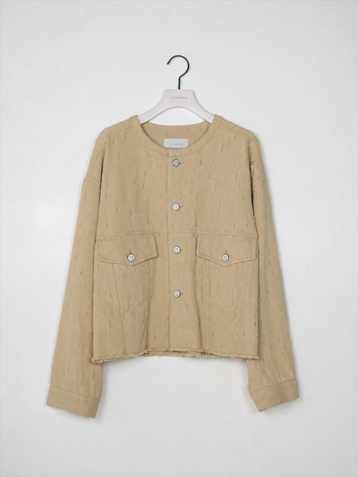 【CHIGNON 2027 PRE-SPRING】クラッシュクロップドJK - 12月中旬頃発送 - Champdelarose