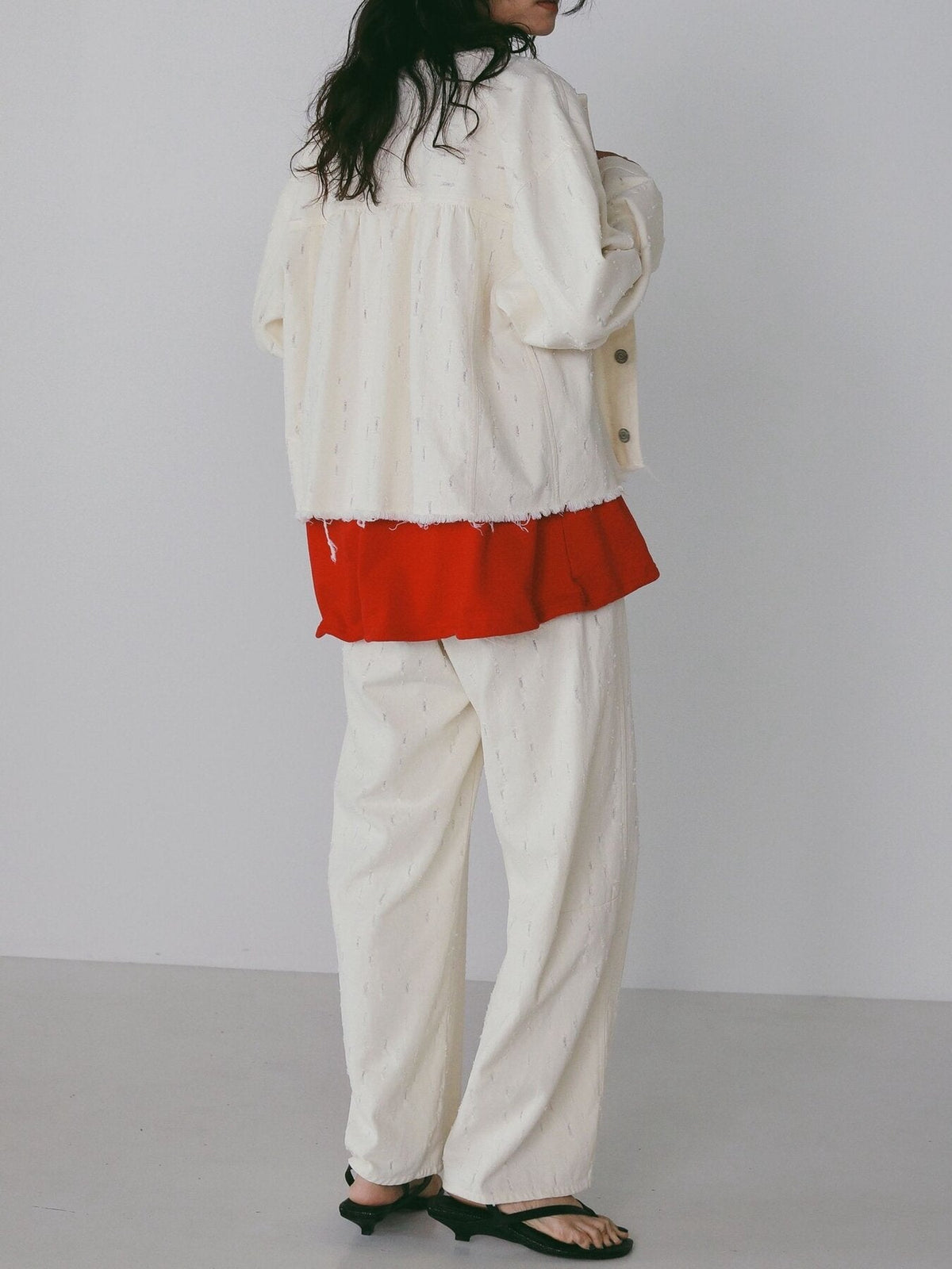 【CHIGNON 2027 PRE-SPRING】クラッシュクロップドJK - 12月中旬頃発送 - Champdelarose