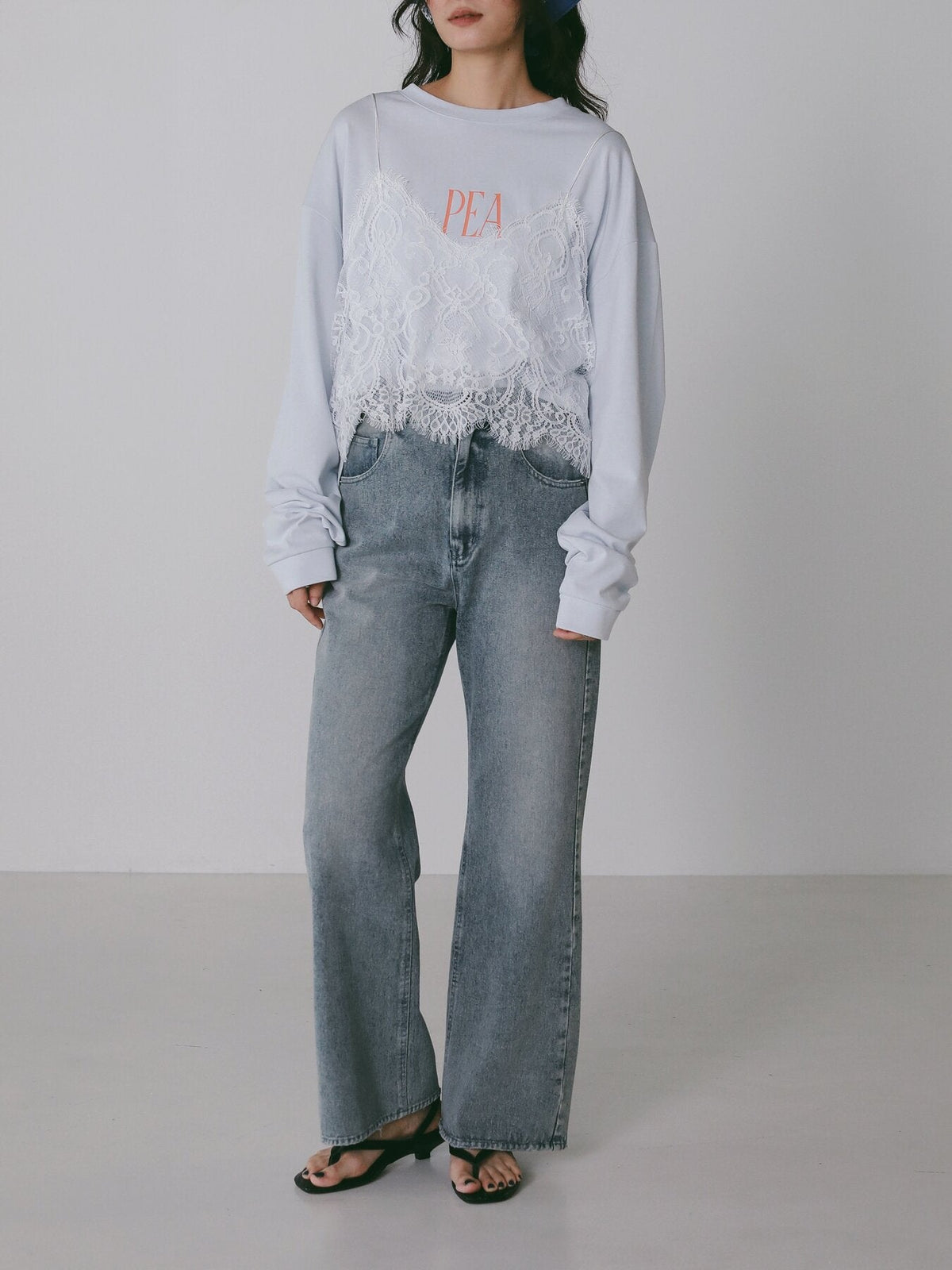 【CHIGNON 2027 PRE-SPRING】"PEANUTS"ロゴロンTEE - 12月中旬頃発送 - Champdelarose