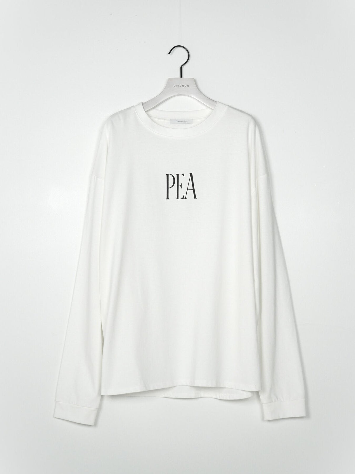 【CHIGNON 2027 PRE-SPRING】"PEANUTS"ロゴロンTEE - 12月中旬頃発送 - Champdelarose