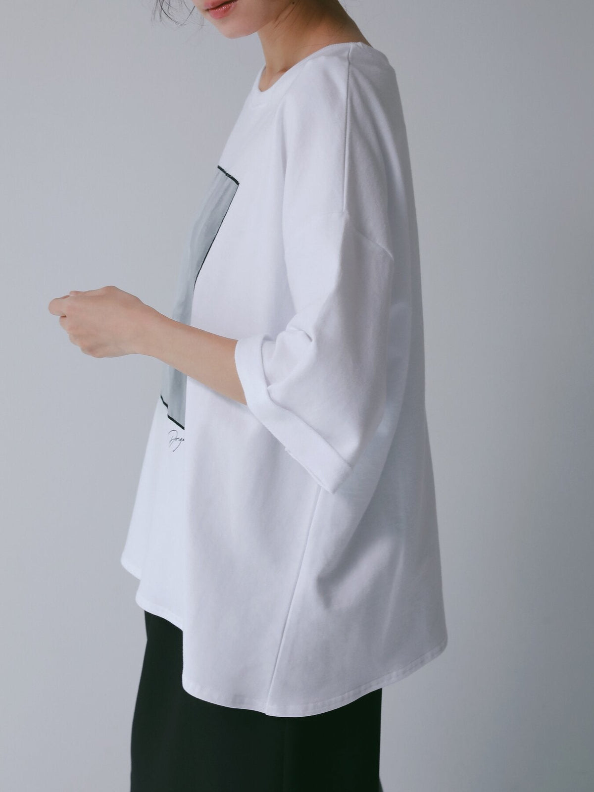 【CHIGNON 2027 PRE-SPRING】PHOTOオーガンジーミニ裏TEE - 12月中旬頃発送 - Champdelarose