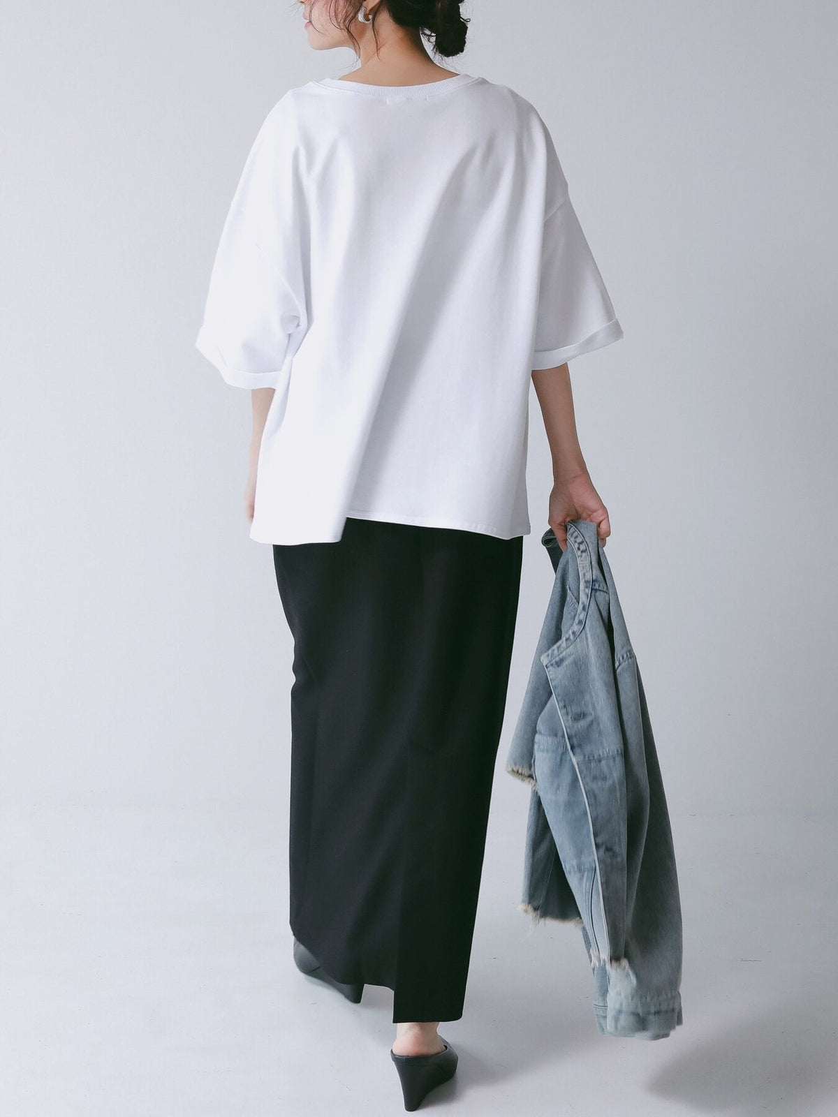 【CHIGNON 2027 PRE-SPRING】PHOTOオーガンジーミニ裏TEE - 12月中旬頃発送 - Champdelarose