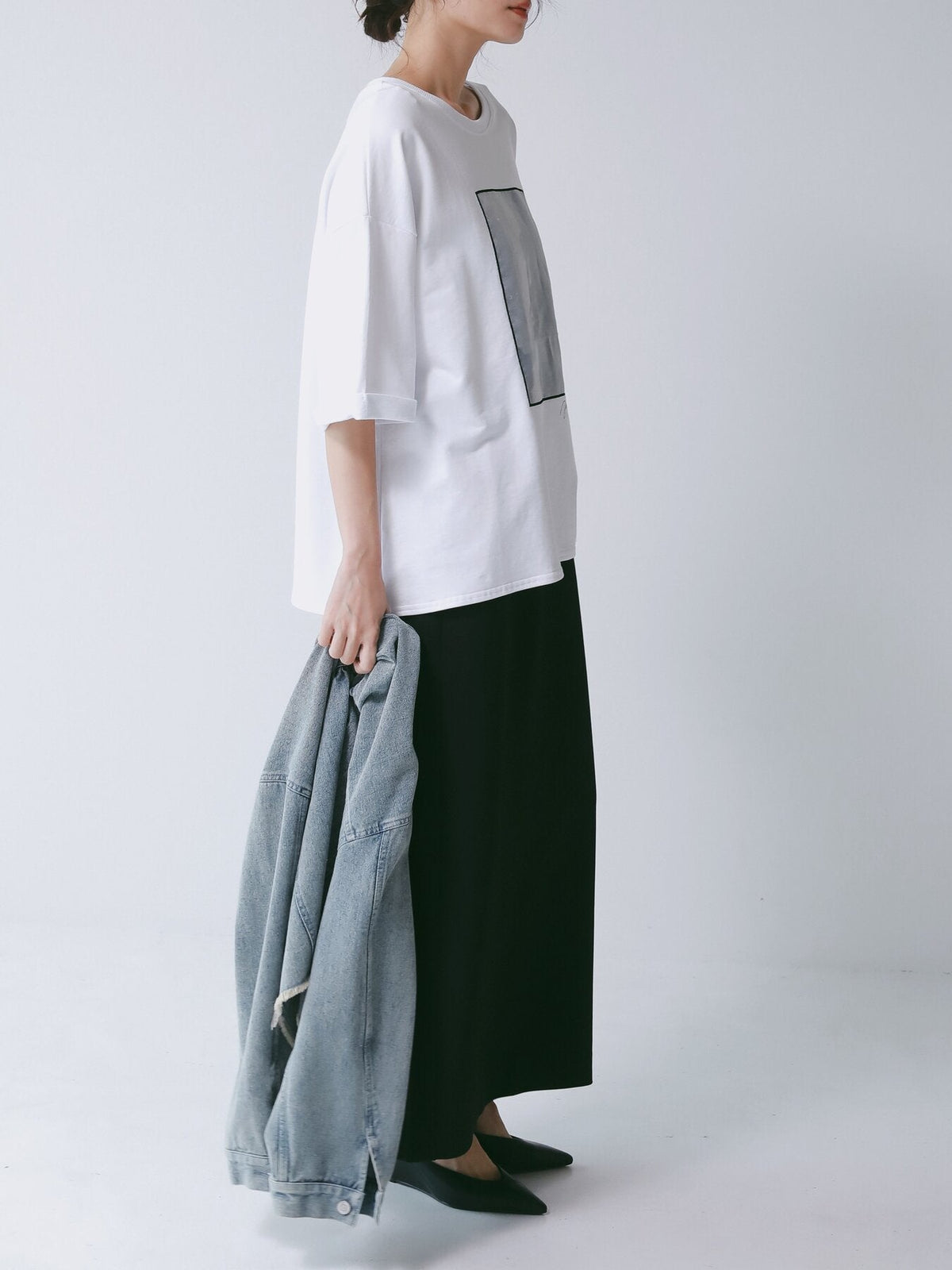 【CHIGNON 2027 PRE-SPRING】PHOTOオーガンジーミニ裏TEE - 12月中旬頃発送 - Champdelarose