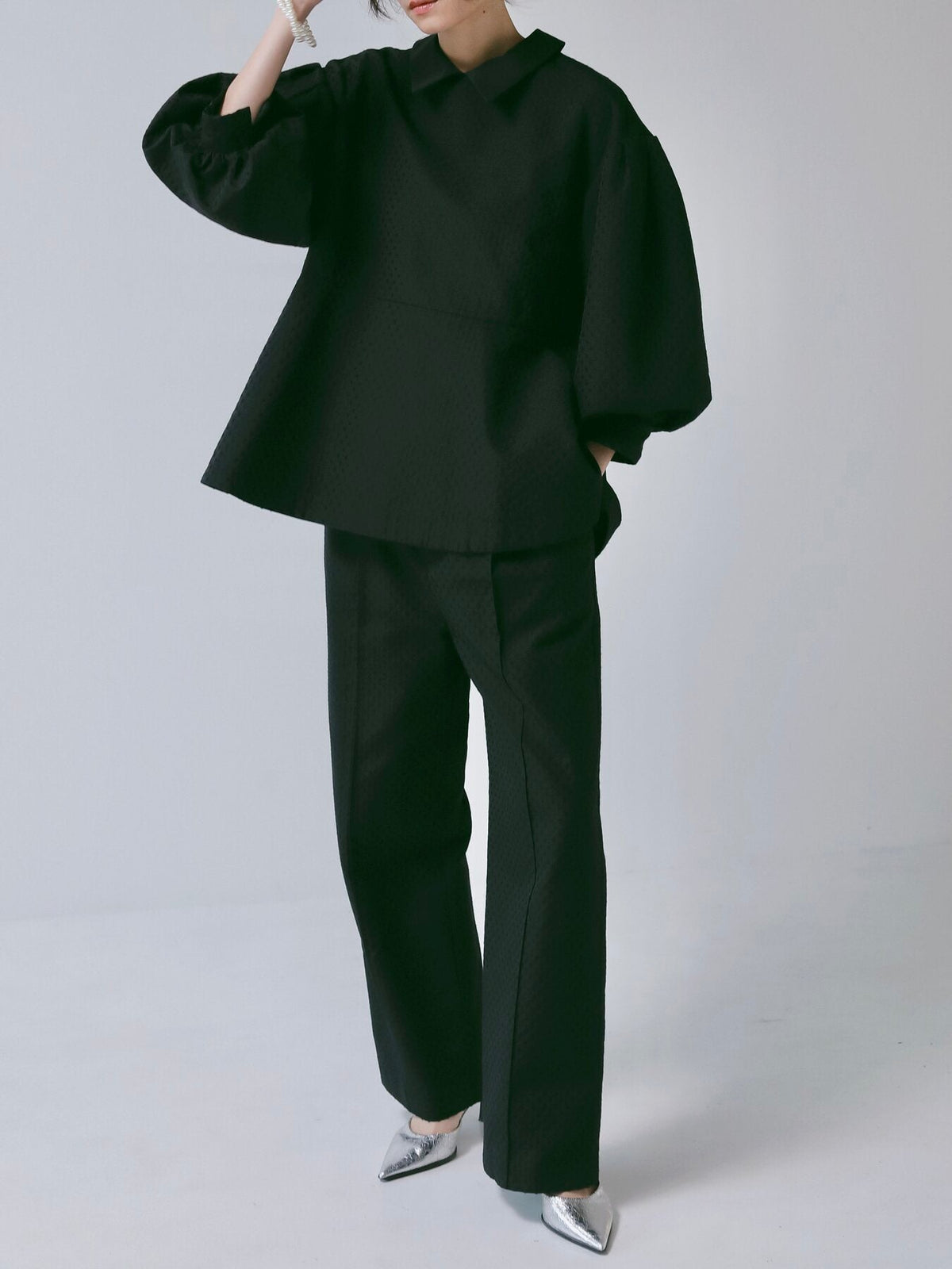 【CHIGNON 2027 PRE-SPRING】ドットジャカードペプラムPO - 12月下旬頃発送 - Champdelarose