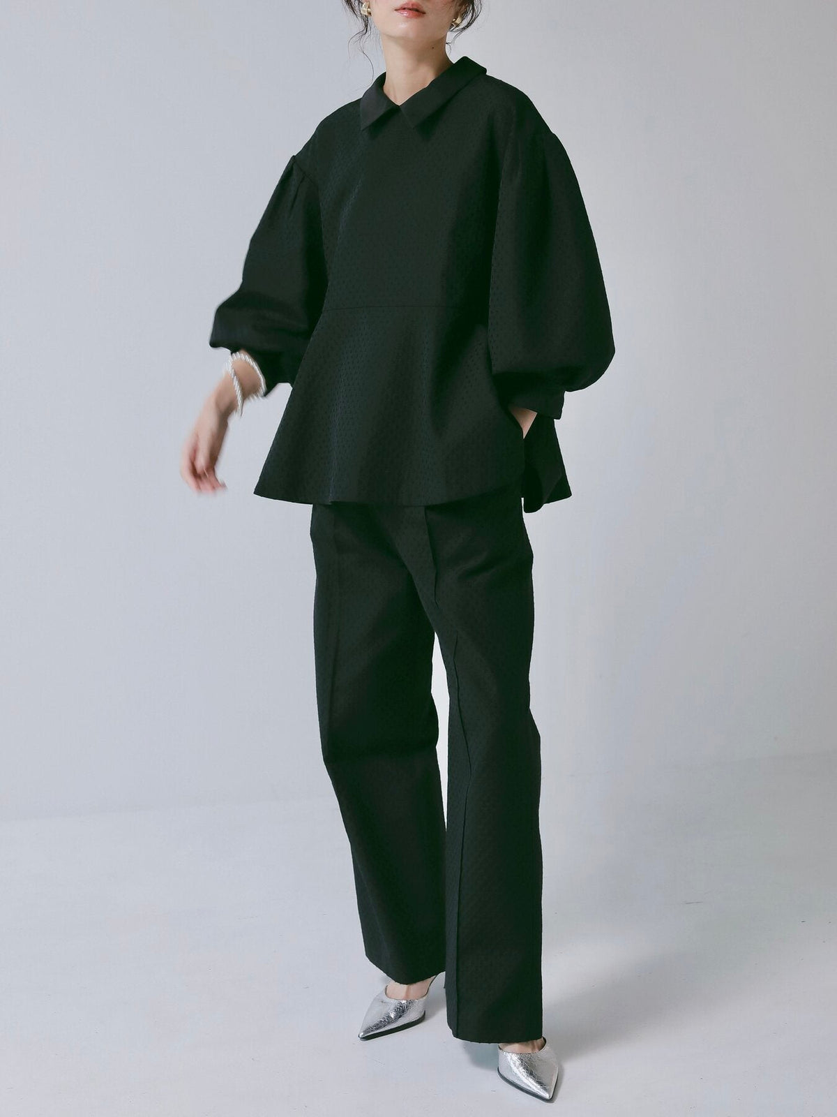【CHIGNON 2027 PRE-SPRING】ドットジャカードペプラムPO - 12月下旬頃発送 - Champdelarose