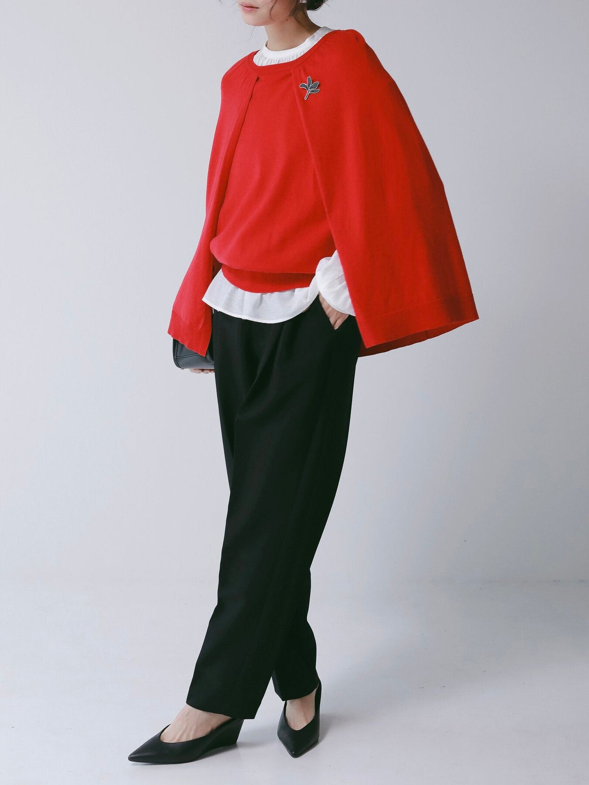 【CHIGNON 2027 PRE-SPRING】ケープレイヤードニットPO - 12月下旬頃発送 - Champdelarose